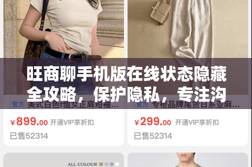 旺商聊手机版在线状态隐藏全攻略，保护隐私，专注沟通